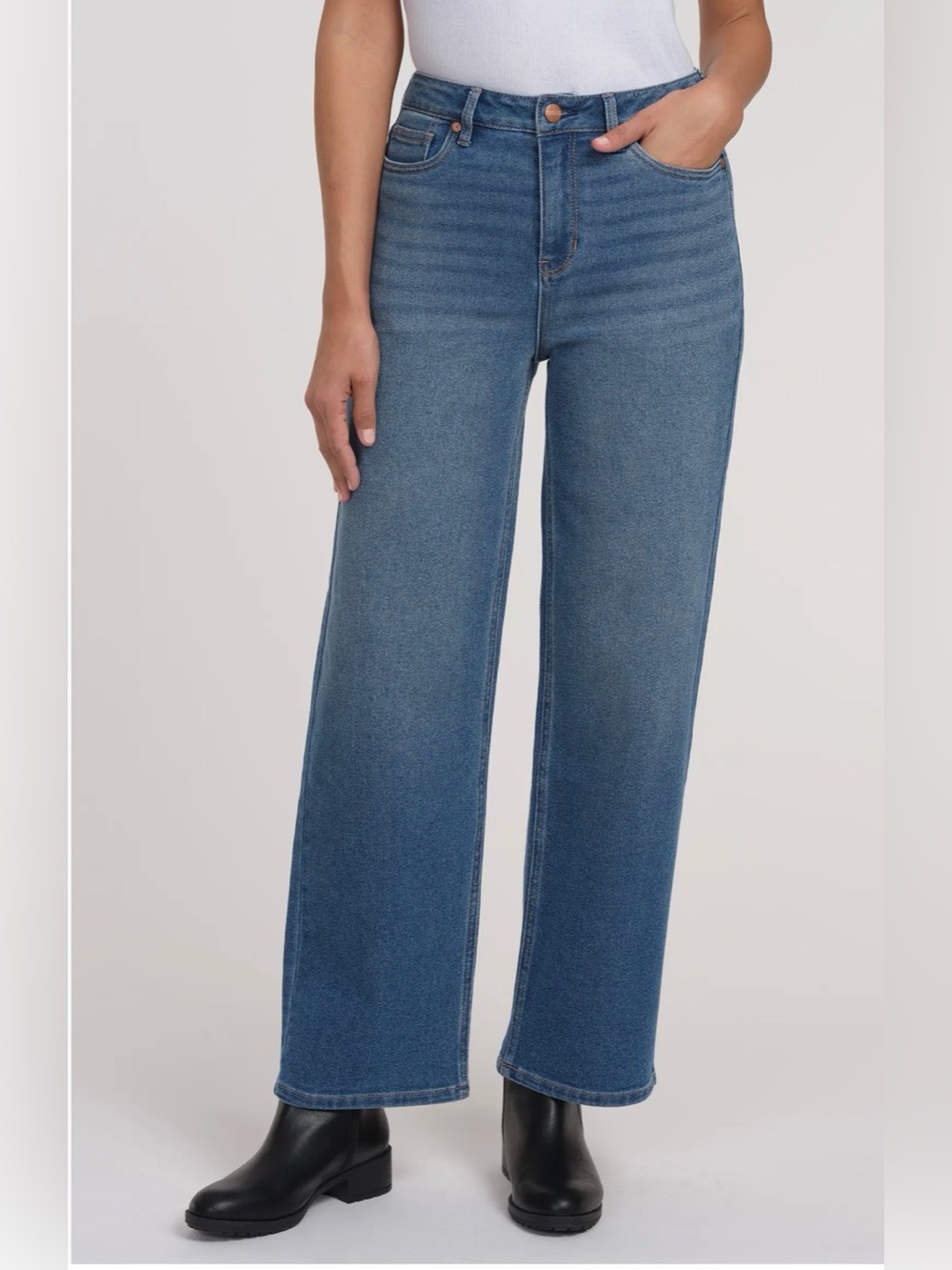 Sanctuary Denim Soliel '90s Mid Rise Straight Leg Jeans